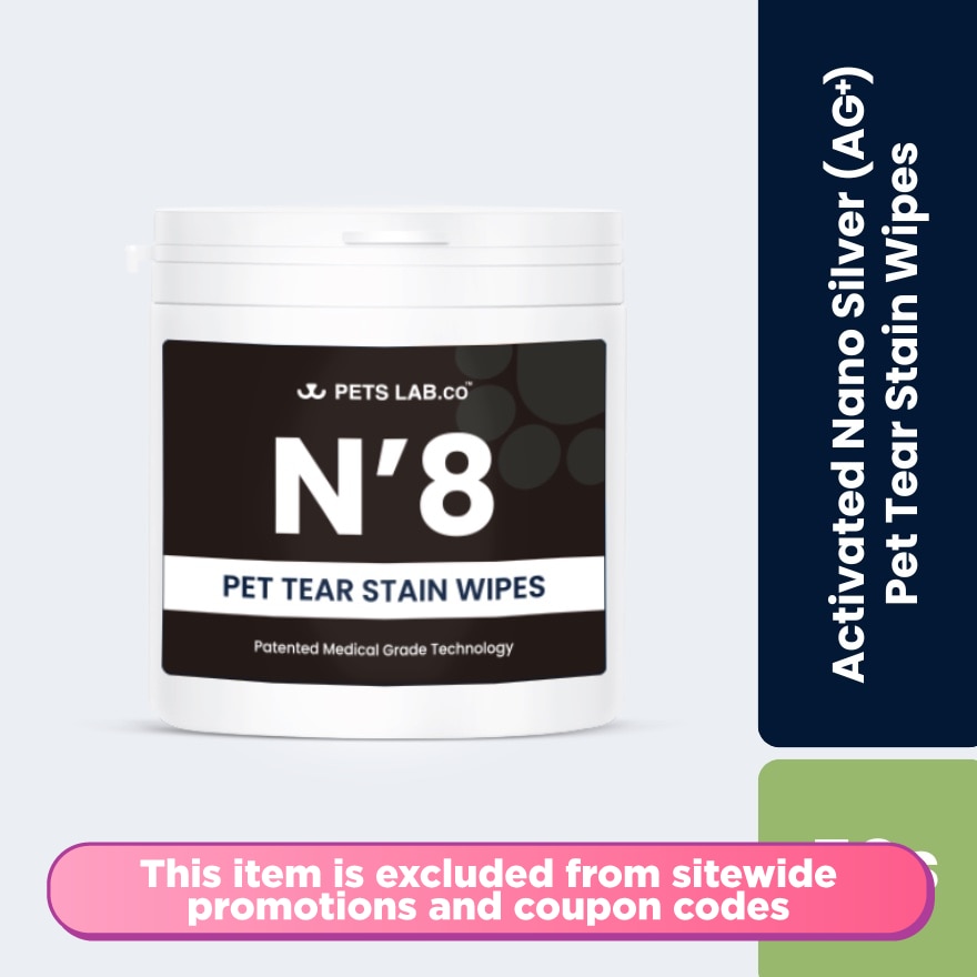 N8 Pet Tear Stain Wipes 50s