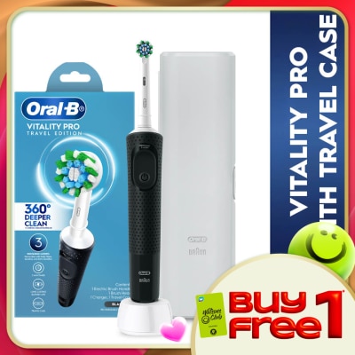 ORAL-B - Vitality Pro Black Handle With Travel Case 1s