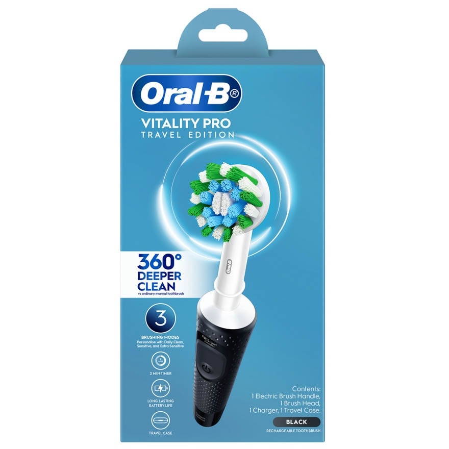 Vitality Pro Black Handle With Travel Case 1s