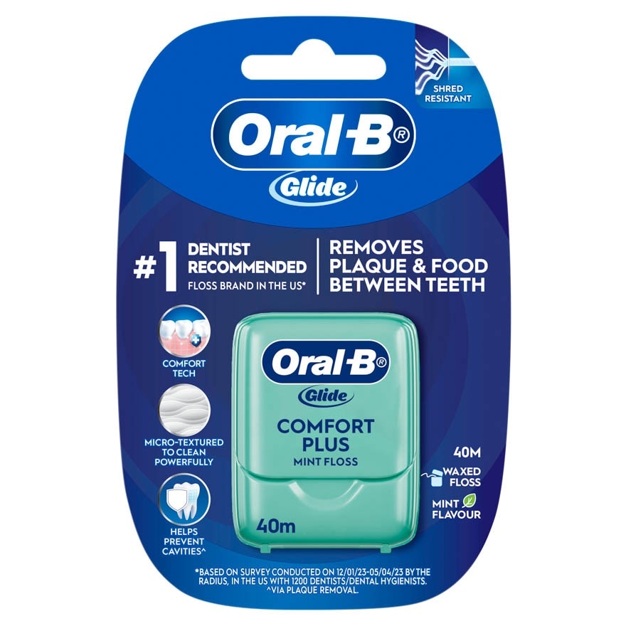 Glide Comfort Plus Mint Floss 40m