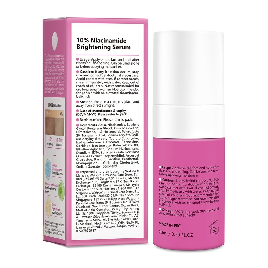 White-Tech 10% Niacinamide Brightening Serum 20ml