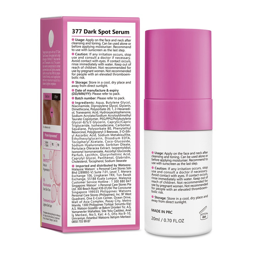 White-Tech 377 Dark Spot Serum 20ml