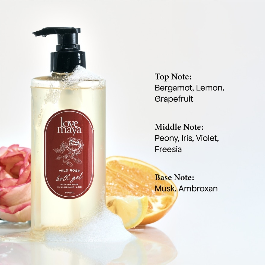 Wild Rose Bath Gel 400ml