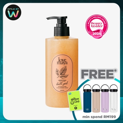 LOVE MAYA Cedar Rain Bath Gel With Scrub 400ml
