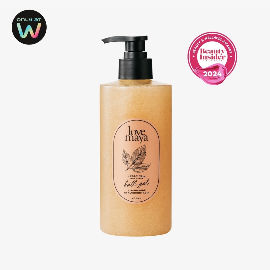 Cedar Rain Bath Gel With Scrub 400ml