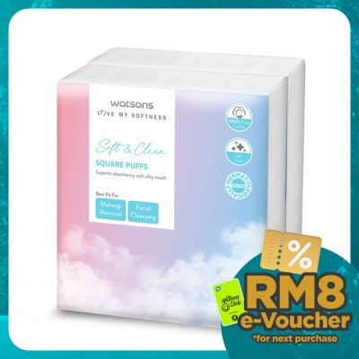 WATSONS Square Puffs 150s x 2