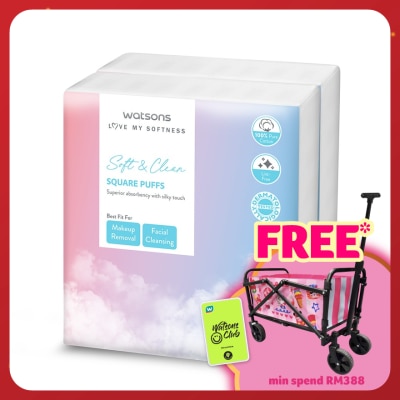 WATSONS Square Puffs 150s x 2