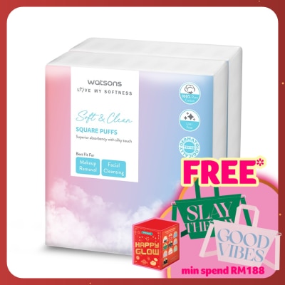 WATSONS Square Puffs 150s x 2