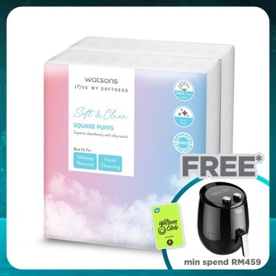 WATSONS Square Puffs 150s x 2