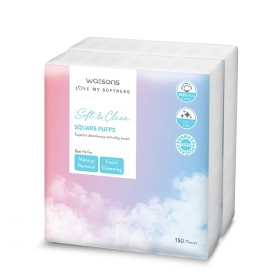 WATSONS Square Puffs 150s x 2