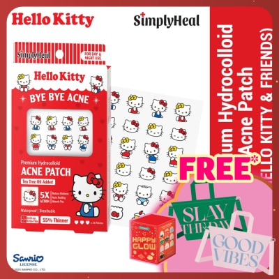 SIMPLYHEAL Hello Kitty & Friends Day & Night Premium Hydrocolloid Acne Patch 24s