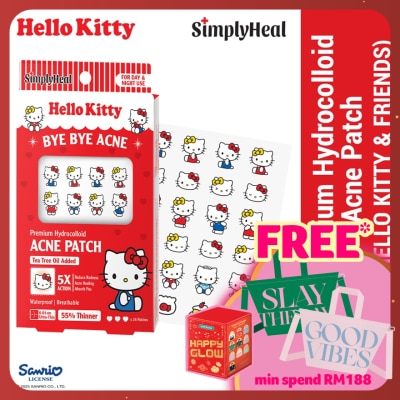SIMPLYHEAL Hello Kitty & Friends Day & Night Premium Hydrocolloid Acne Patch 24s