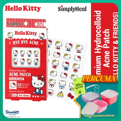 SIMPLYHEAL - Hello Kitty & Friends Day & Night Premium Hydrocolloid Acne Patch 24s