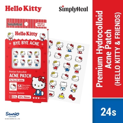 SIMPLYHEAL Hello Kitty & Friends Day & Night Premium Hydrocolloid Acne Patch 24s