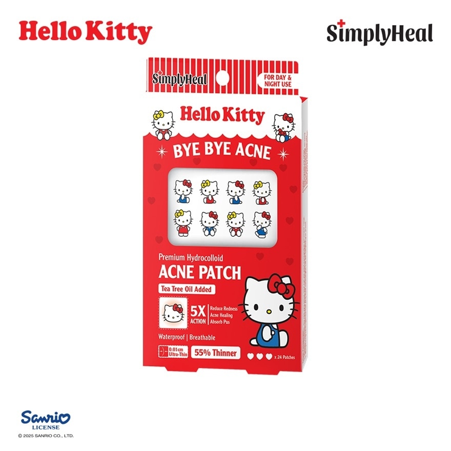 Hello Kitty & Friends Day & Night Premium Hydrocolloid Acne Patch 24s