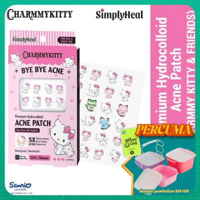SIMPLYHEAL - Charmmy Kitty & Friends Day & Night Premium Hydrocolloid Acne Patch 24s
