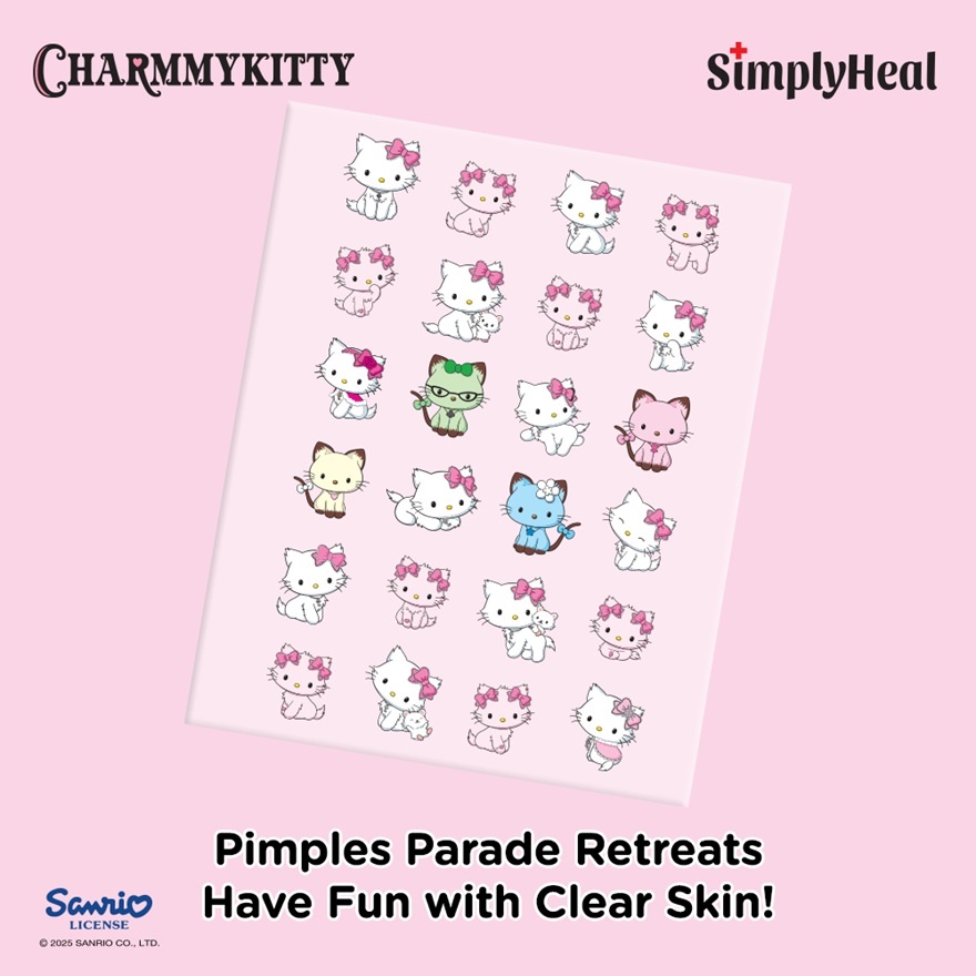 Charmmy Kitty & Friends Day & Night Premium Hydrocolloid Acne Patch 24s image