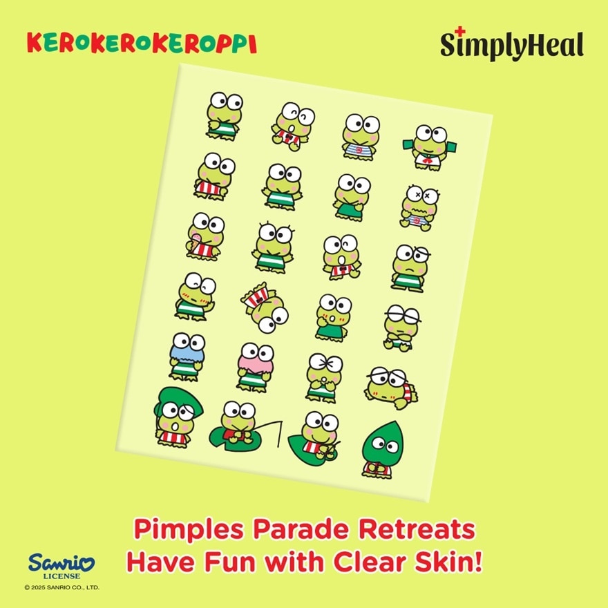 Keroppi & Friends Day & Night Premium Hydrocolloid Acne Patch 24s