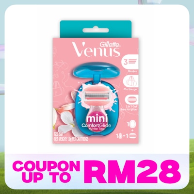 GILLETTE VENUS Mini Comfortglide White Tea Razor 1s