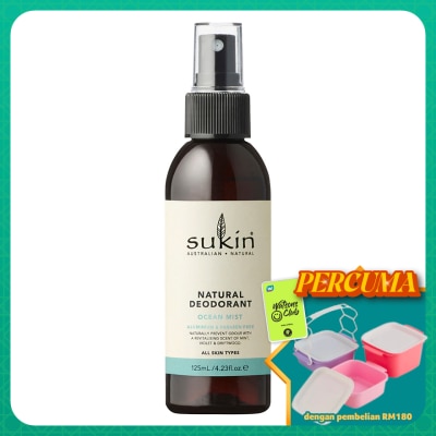 SUKIN - NATURAL DEODORANT OCEAN MIST 125ML
