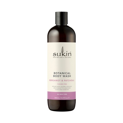SUKIN - Botanical Body Wash Bergamot & Patchouli 500ml