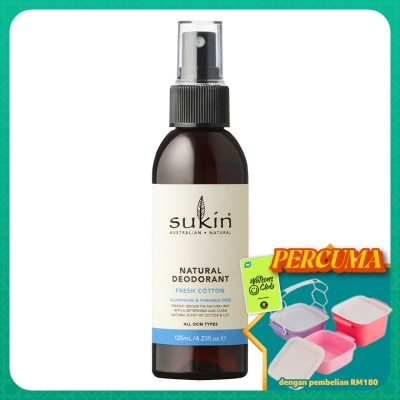 SUKIN - Natural Deodorant Fresh Cotton 125ml