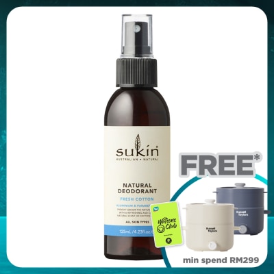 SUKIN Natural Deodorant Fresh Cotton 125ml