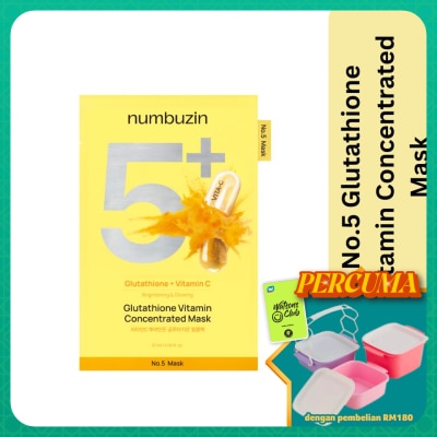 NUMBUZIN - No.5 Glutathione Vitamin Sheet Mask 1pc