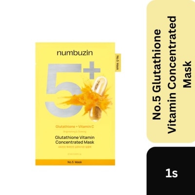 NUMBUZIN No.5 Glutathione Vitamin Sheet Mask 1pc