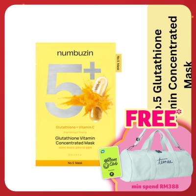 NUMBUZIN No.5 Glutathione Vitamin Sheet Mask 1pc