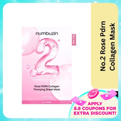NUMBUZIN - No.2 Rose PDRN Collagen Plumping Sheet Mask 1pc