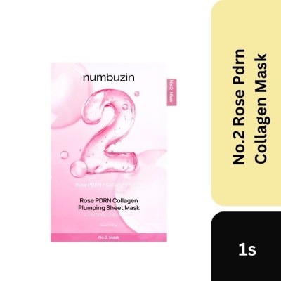 NUMBUZIN No.2 Rose PDRN Collagen Plumping Sheet Mask 1pc
