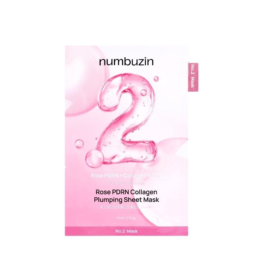 No.2 Rose PDRN Collagen Plumping Sheet Mask 1pc
