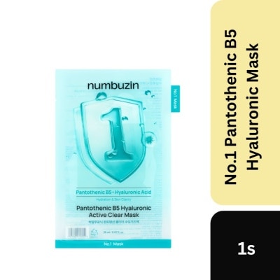 NUMBUZIN No.1 Pantothenic B5 Hyaluronic Active Clear Mask 1pc