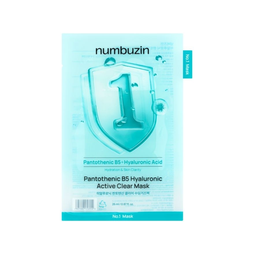 No.1 Pantothenic B5 Hyaluronic Active Clear Mask 1pc
