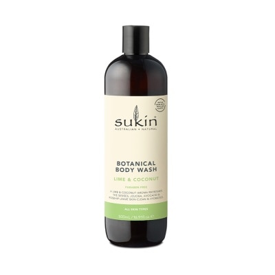 SUKIN Botanical Body Wash Lime & Coconut 500ml