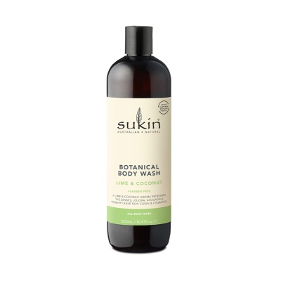 SUKIN - Botanical Body Wash Lime & Coconut 500ml