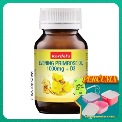 KORDEL'S - Evening Primrose Oil 1000mg + Vitamin D3 30s