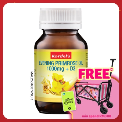 KORDEL'S Evening Primrose Oil 1000mg + Vitamin D3 30s