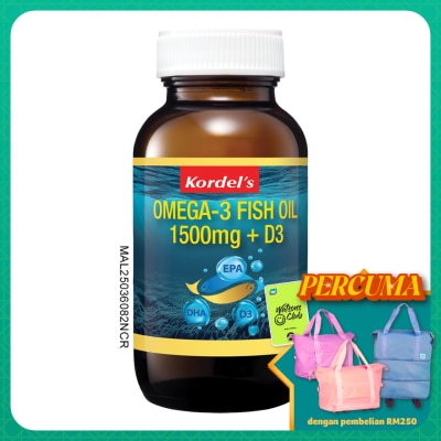 KORDEL'S - Omega-3 Fish OIl 1500mg + Vitamin D3 30s