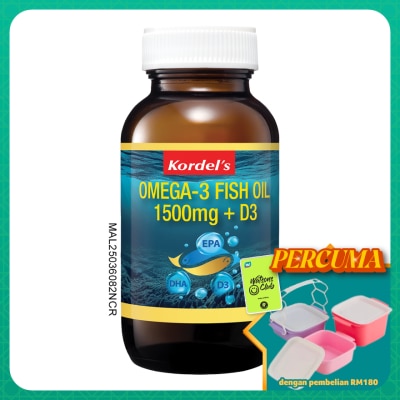 KORDEL'S - Omega-3 Fish OIl 1500mg + Vitamin D3 30s