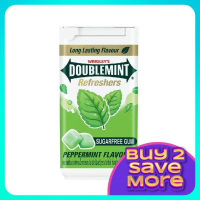 WRIGLEY'S Doublemint Refreshers Peppermint Flavour Sugarfree Gum 40g