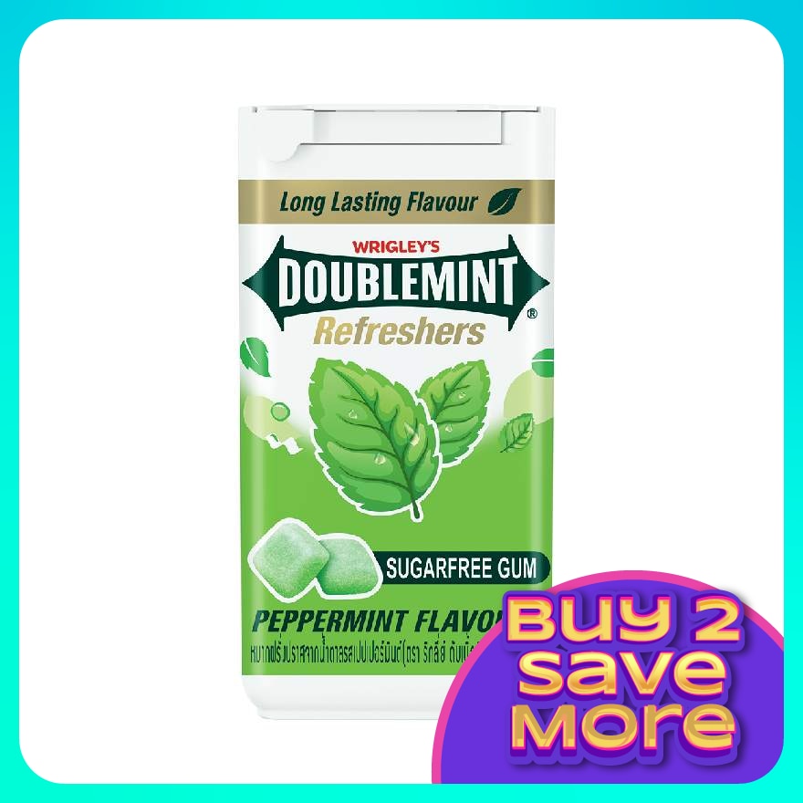 Doublemint Refreshers Peppermint Flavour Sugarfree Gum 40g