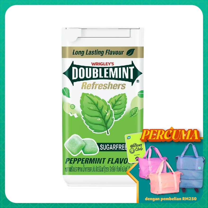 Doublemint Refreshers Peppermint Flavour Sugarfree Gum 40g