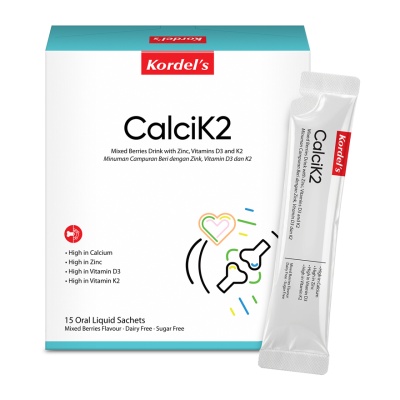KORDEL'S - CalciK2 Liquid Calcium Mixed Berries Drink With Zinc, Vitamins D3 & K2 15s image