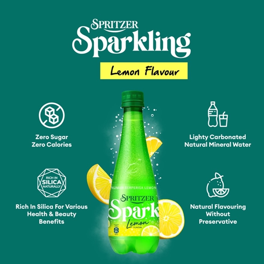 Lemon Flavour Sparkling Water 400ml