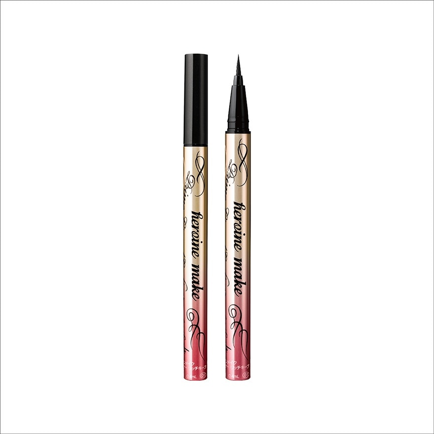 Heroine Make Prime Liquid Eyeliner Rich Keep 01 Jet Black + Limited Pouch