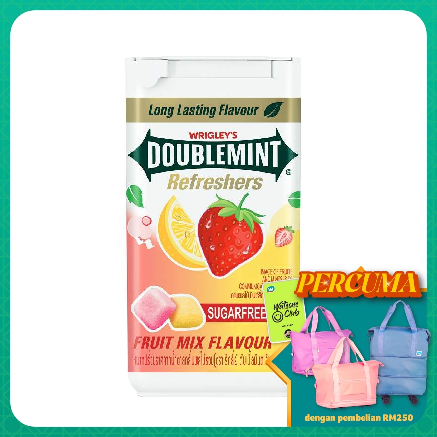 Doublemint Refreshers Fruit Mix Flavour Sugarfree Gum 40g