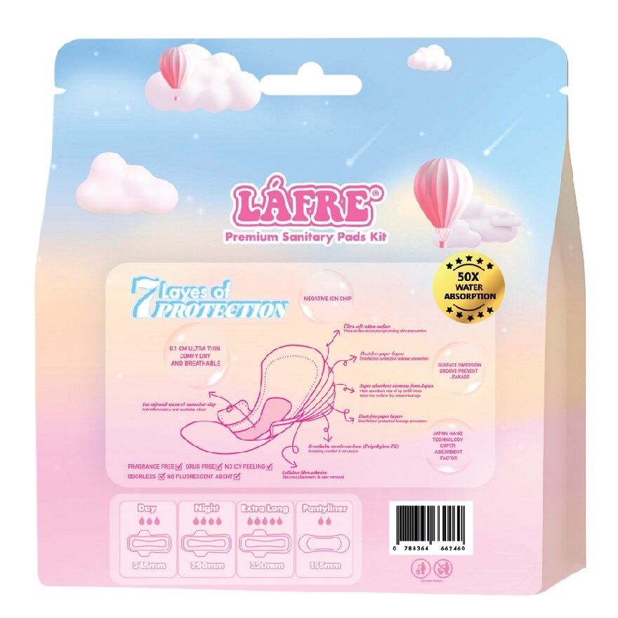 Premium Sanitary Pads Travel Kit 1s