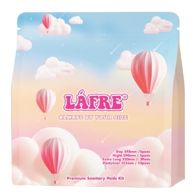LAFRE Premium Sanitary Pads Travel Kit 1s